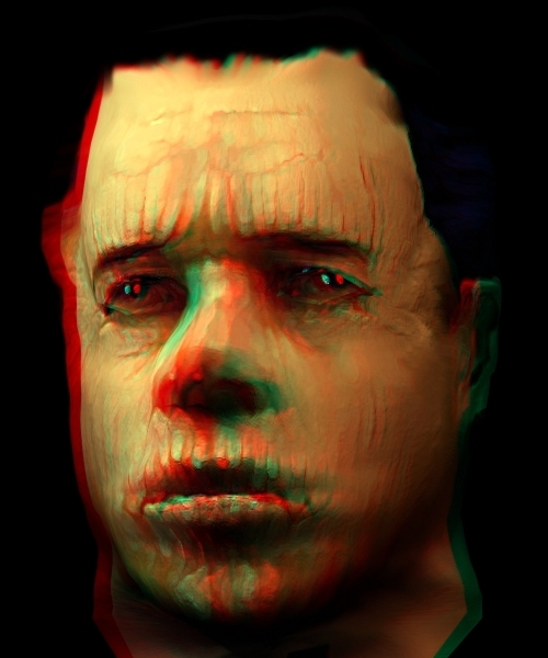 Auto-portrait anaglyphe 3D